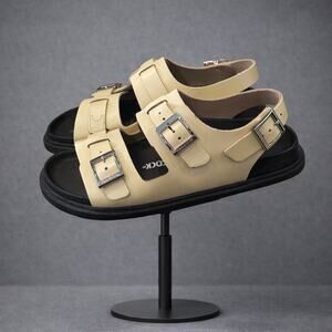 Birkenstock Cannes Butter Leather Buckle Unisex Sandals Women's 8 Men's 6 EU 39